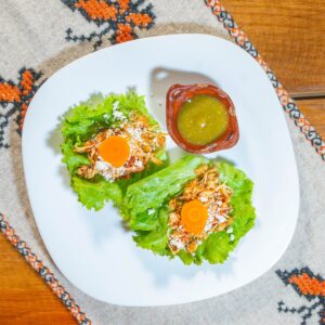 Tacos de tortilla de lechuga